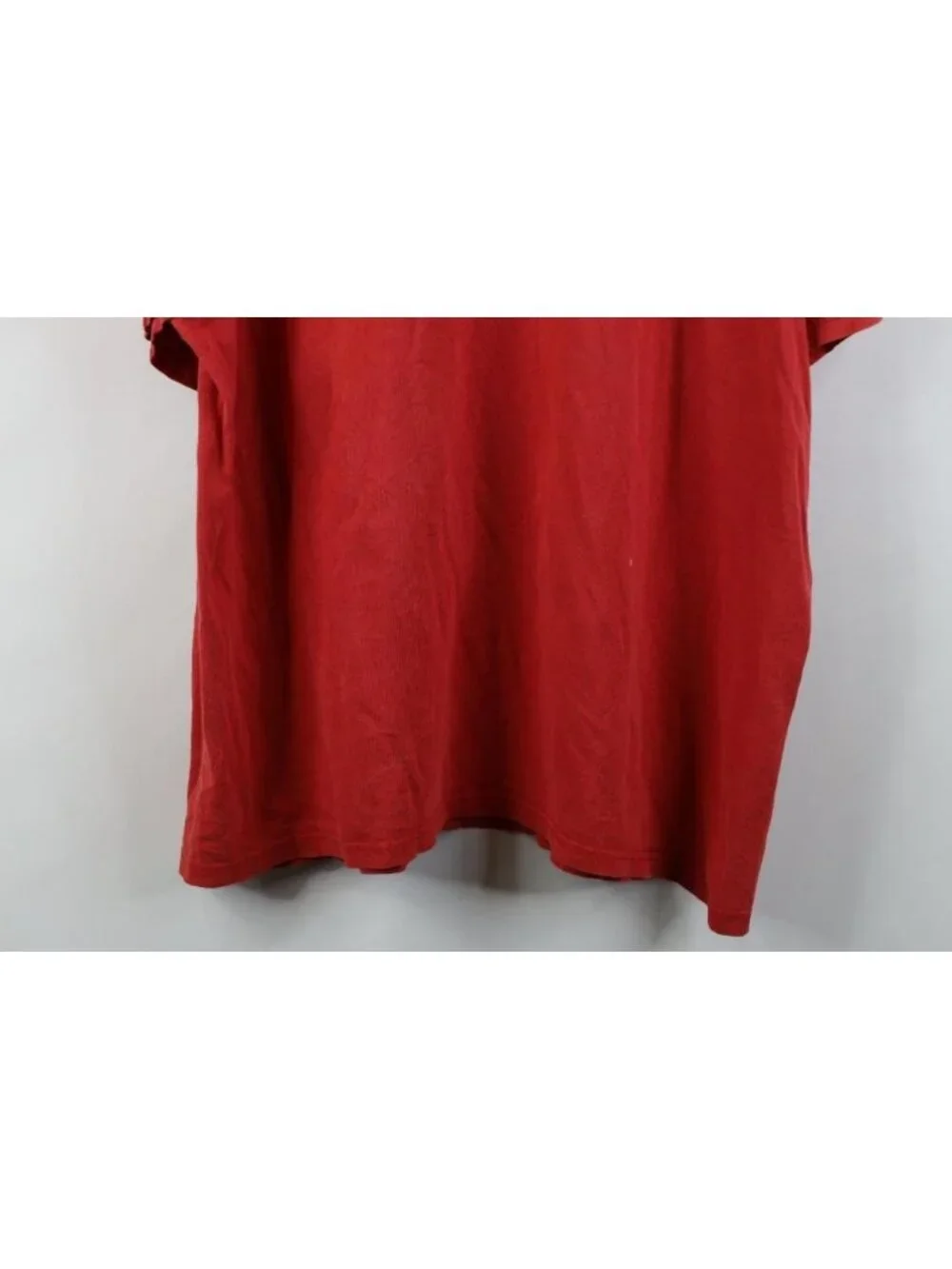 Vintage Y2K Nike Mens XL Distressed Travis Scott Mini Swoosh Cotton T-Shirt Red